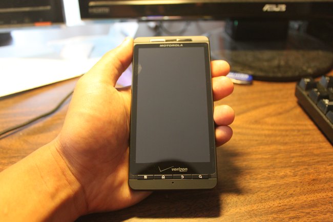 Droid X in my average-sized hands